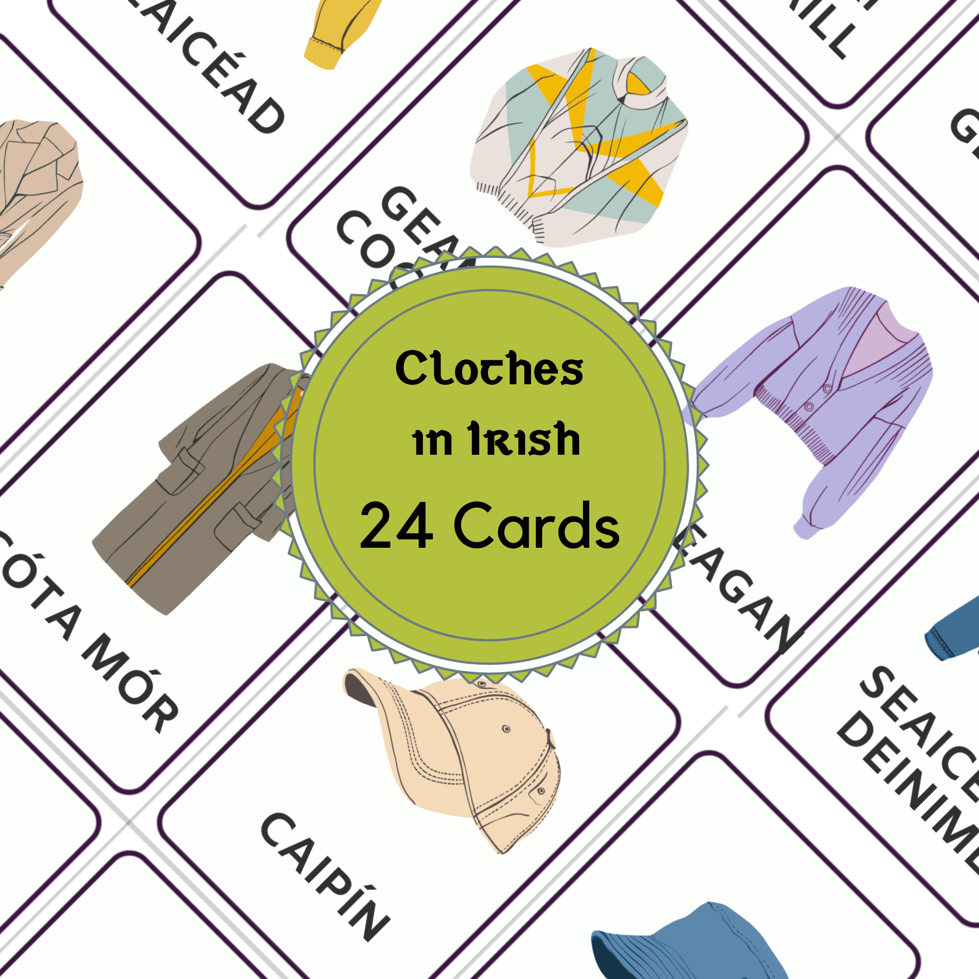 Clothes Flashcards – Digital Download